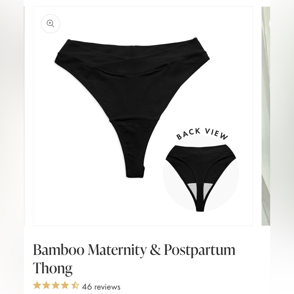 🤰🏼 NEW! •  Kindred Braverly • Bamboo Maternity & Postpartum thongs | 2 | XXL - Picture 2 of 4